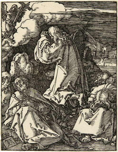 Albrecht Dürer : Christus am Ölberg - Christ on the Mount of ..., Circa 1510