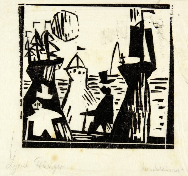 Lyonel Feininger : Abend am Meere (Evening by the Sea), 1923
