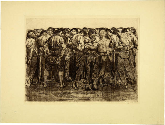 Käthe Kollwitz  : 7 Blätter aus der Folge Bauernkrieg , 1902-1908, later editions