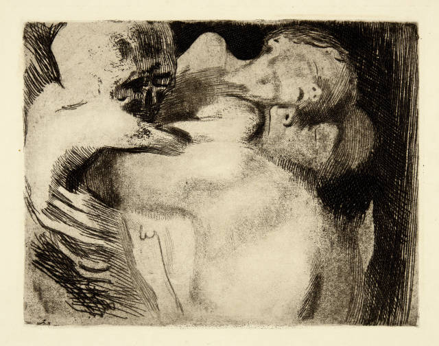 Käthe Kollwitz : Tod und Frau um das Kind ringend, 1911 (edition between 1946/48 and 1963/65)