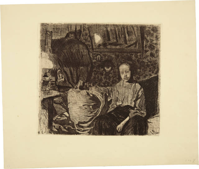 Käthe Kollwitz : Junges Paar. - Junges Paar, 1904 (?), (edition 1921)