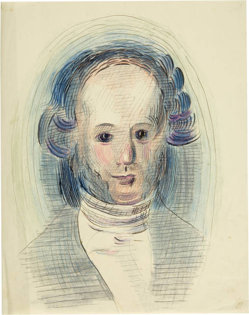 Otto Meyer-Amden : Porträt von Jeremias Gotthelf, 1928-1933