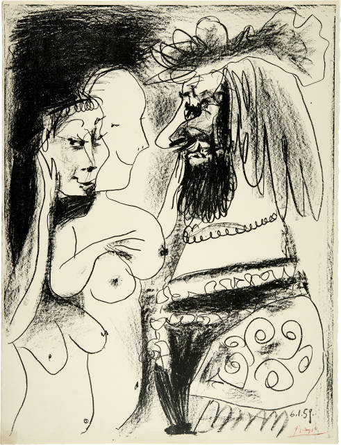 Pablo Picasso  : Le Vieux Roi , Cannes 1959