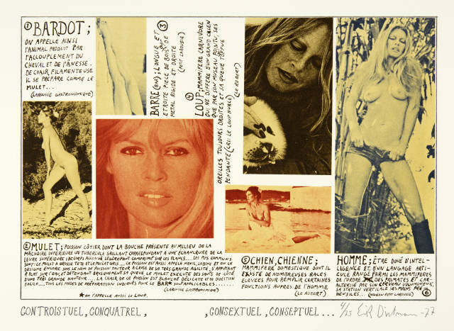 Erik Dietmann  : BAR A BAR ART BARBARE , 1977