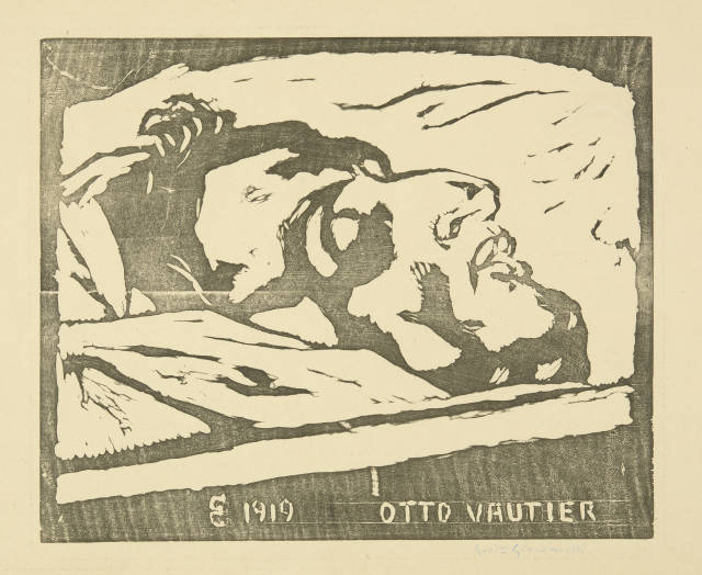 Giovanni Giacometti : Otto Vautier auf dem Totenbett, 1919