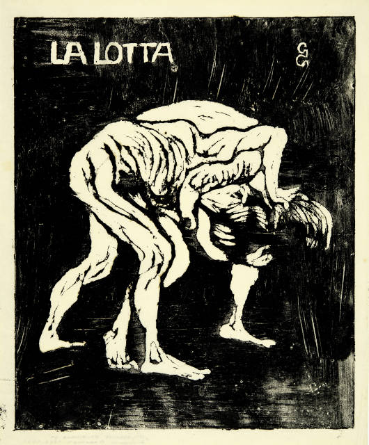 Giovanni Giacometti : La Lotta I – Ringende Knaben – Diego und ..., Around 1912