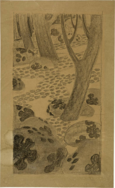 Augusto Giacometti : Waldinneres, Around 1899