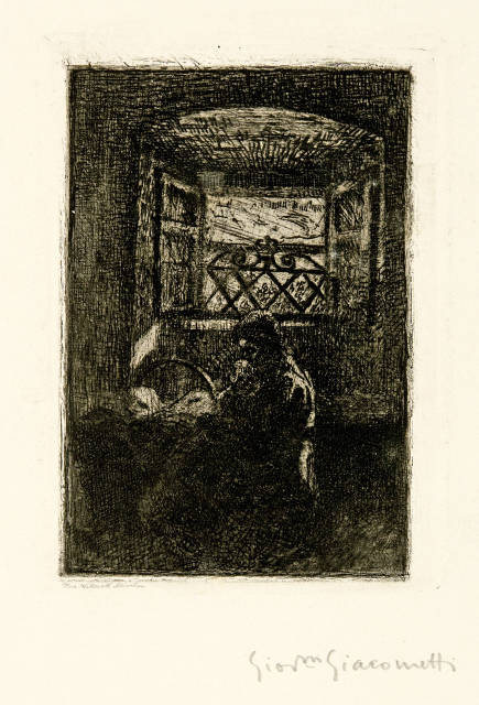Giovanni Giacometti  : Mamma alla culla – Mutter und Kind an der  ..., 1898-1900 