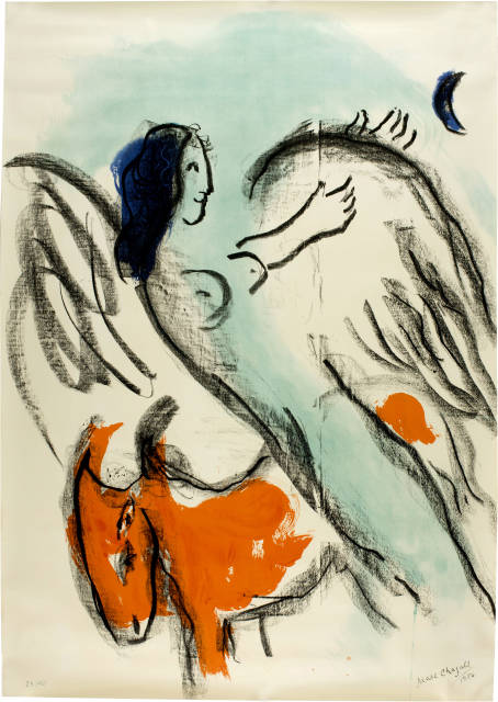 Marc Chagall  : L'Ange , 1956