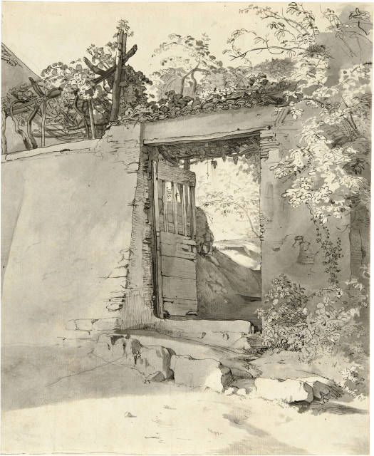 Adrian Ludwig Richter  : Mauerpforte , 1826