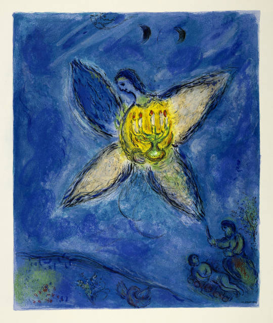 Marc Chagall  : L'Ange au chandelier , 1973