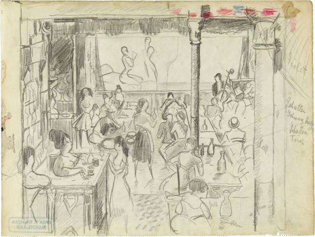 Otto von Wätjen : Im Varieté, 1914-1918