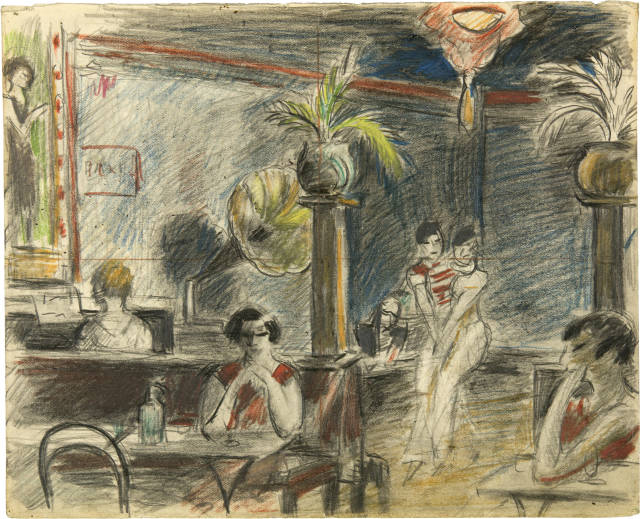 Otto von Wätjen  : Bar à Marseille , 1928