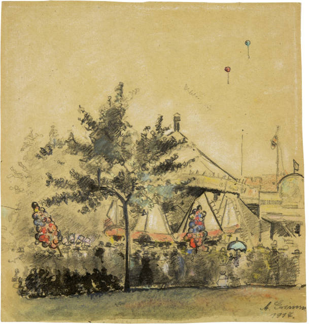 Arthur Grimm  : Jahrmarkt , 1917