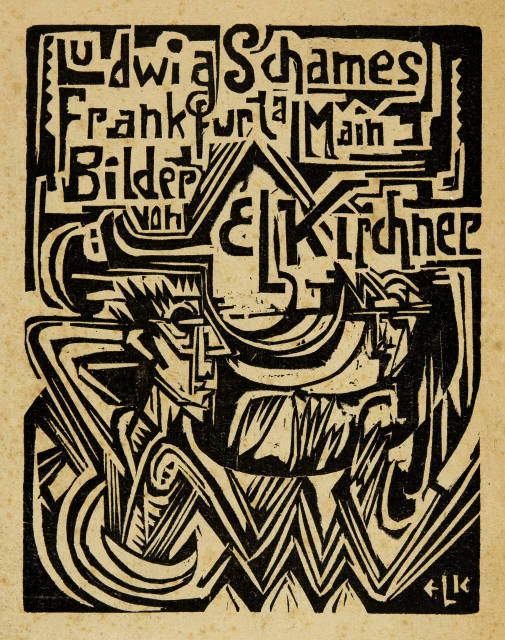 Ernst Ludwig Kirchner : Titelblatt der Ausstellung 'Bilder von E. L. ..., 1919