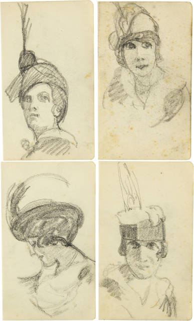 Alfred Marxer : Sammelnummer von 4 Frauenporträts (Les ..., 1914
