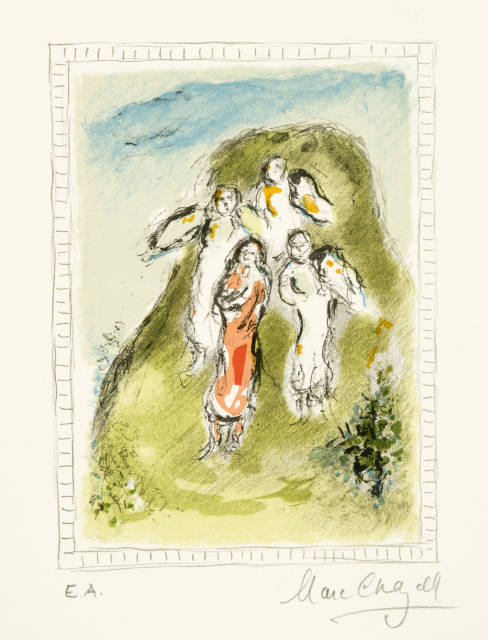 Marc Chagall : Les trois anges, 1980
