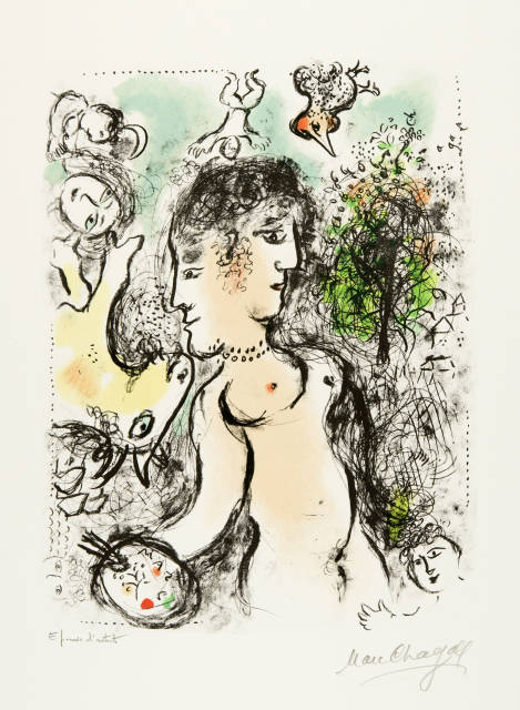 Marc Chagall : Nu au visage double, 30621