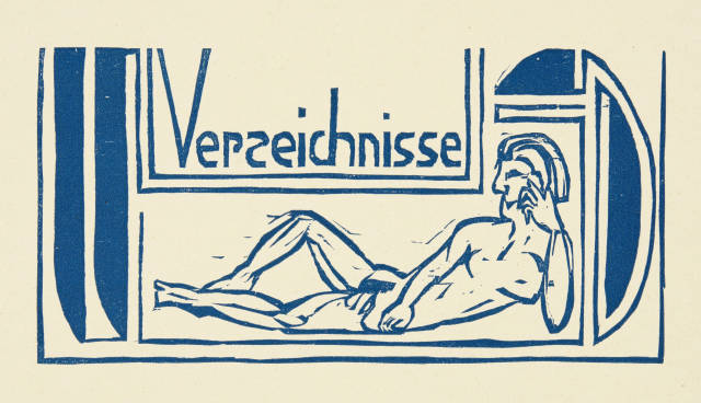 Ernst Ludwig Kirchner  : Verzeichnisse. - Tafeln , 1926 