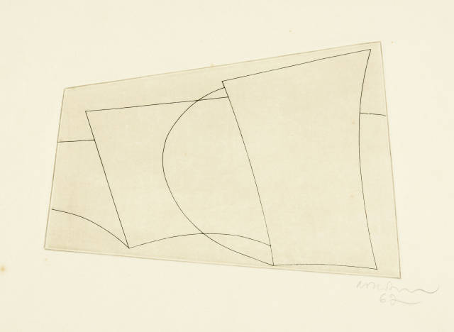 Ben Nicholson  : Variation on Aegean , 1967
