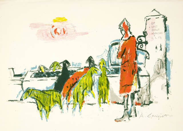 Alois Carigiet  : Schaftränke , 1954