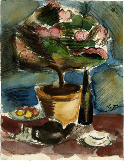 Henri Victor Gabriel Le Fauconnier : Stillleben mit Blumen, Around 1923