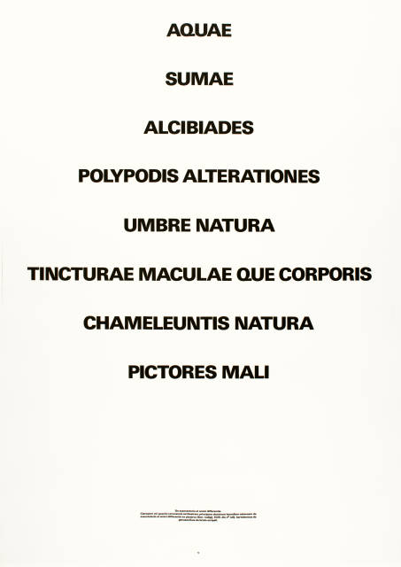 Rémy Zaugg  : 15 aquatintes , 1985