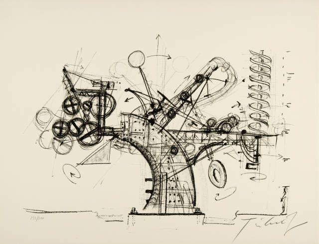 Jean Tinguely  : Grafik 9 zu Chaos No. 1. - Roto ZaZA No. 1 , 1973 bzw. 1975 