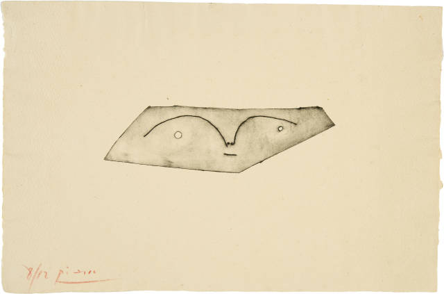 Pablo Picasso : Visage , 1958