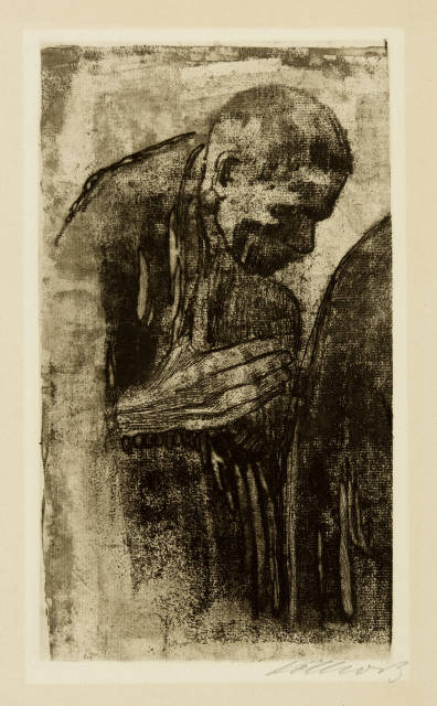 Käthe Kollwitz  : Der Trauernde , 1919