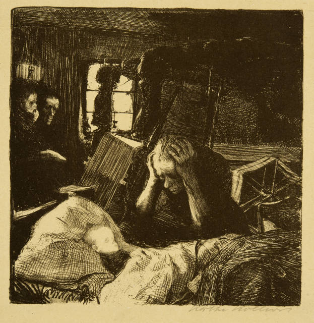 Käthe Kollwitz : Not, Between 1893 and 1897 | Galerie Kornfeld