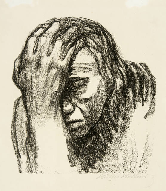 Käthe Kollwitz : Nachdenkende Frau, 1920