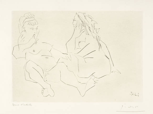 Pablo Picasso : Deux femmes III, Mougins, 2 March 1965
