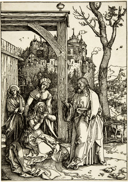 Albrecht Dürer : Christus nimmt Abschied von seiner Mutter - ..., Circa 1504