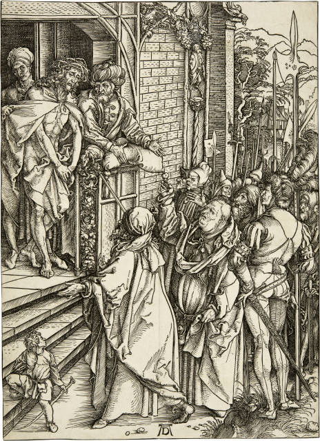 Albrecht Dürer : Die Schaustellung Christi - Ecce Homo, Circa 1498