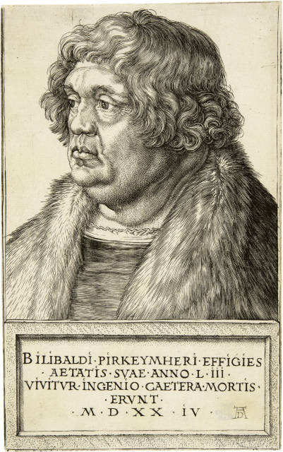 Albrecht Dürer  : Willibald Pirckheimer , 1524 