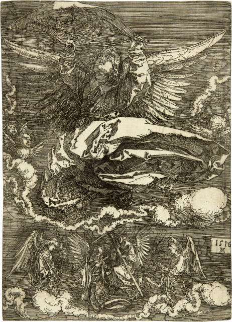 Albrecht Dürer  : Das Schweisstuch, von einem Engel gehalten -  ..., 1516 