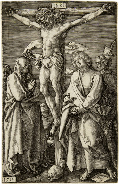 Albrecht Dürer  : Christus am Kreuz - Christ on the Cross , 1511