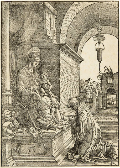 Albrecht Altdorfer : Die Anbetung der heiligen Jungfrau - Der ..., Circa 1519