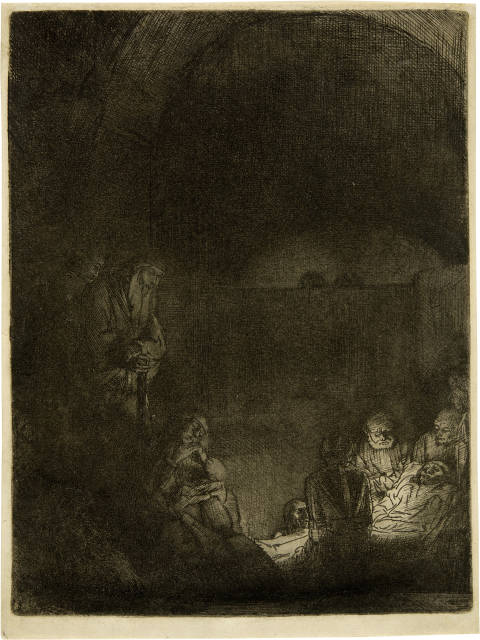 Rembrandt Harmensz. van Rijn : Die Grablegung - The Entombment, Circa 1654