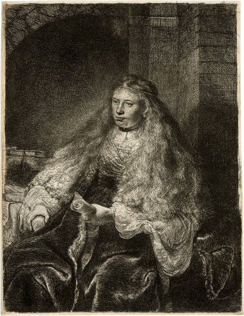 Rembrandt Harmensz. van Rijn  : Die grosse Judenbraut - The Great Jewish  ..., 1635