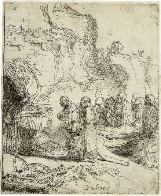 Rembrandt Harmensz. van Rijn : Christus zu Grabe getragen - Christ Carried ..., Circa 1645