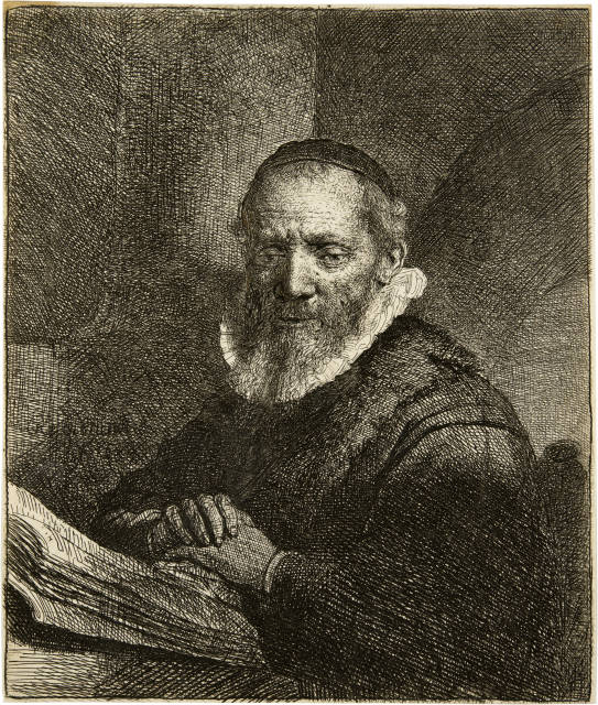 Rembrandt Harmensz. van Rijn  : Der Prediger Jan Cornelius Sylvius - Jan  ..., 1633 