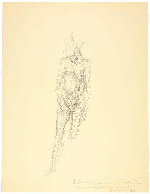 Alberto Giacometti : Nu debout, 1959 