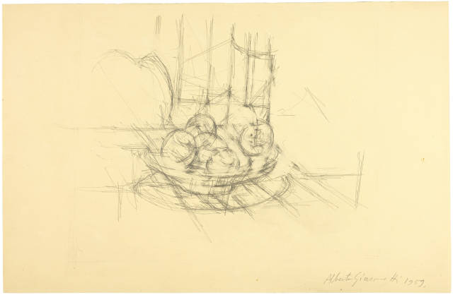 Alberto Giacometti : Pommes dans une coupe, 1959 