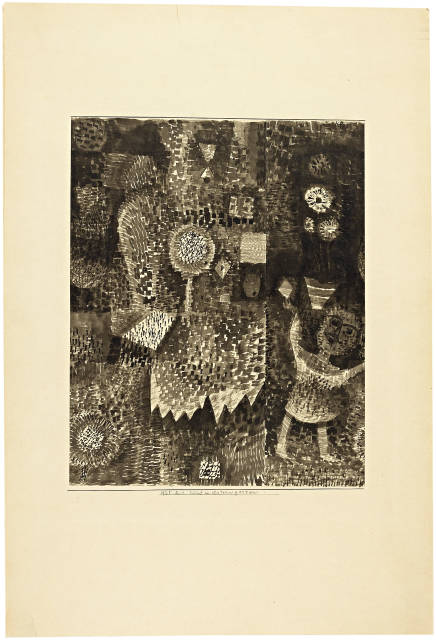 Paul Klee : Kind im Asterngarten, 1925. Work number 1925.81 (R 1)