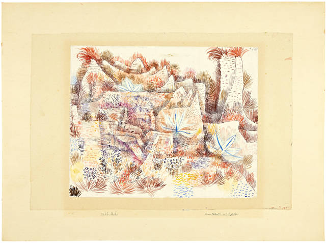 Paul Klee : Landschaft mit Agaven, 1927. Werknummer 1927.236 (X 6) 