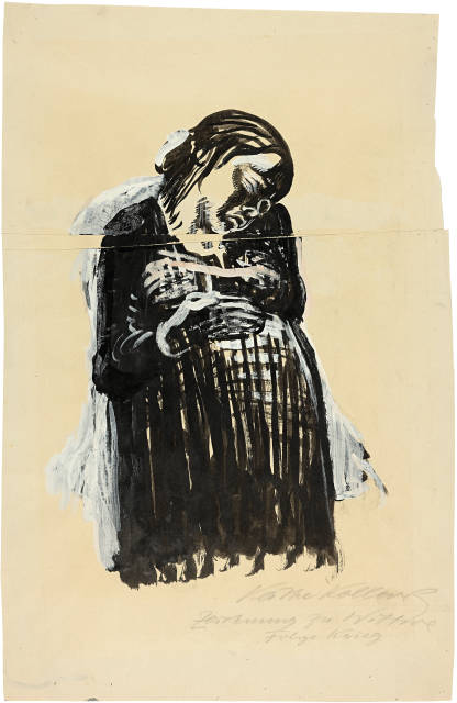 Käthe Kollwitz : Die junge Witwe - Schwangere, 1921-1922