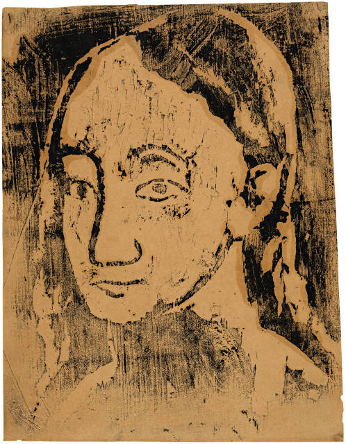 Pablo Picasso : Buste de jeune femme, de trois-quarts à ..., 1906