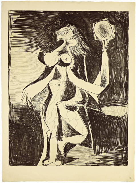 Pablo Picasso : La femme au tambourin, Paris, 1939